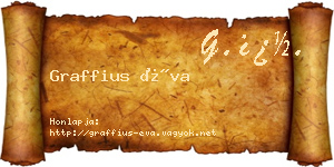 Graffius Éva névjegykártya